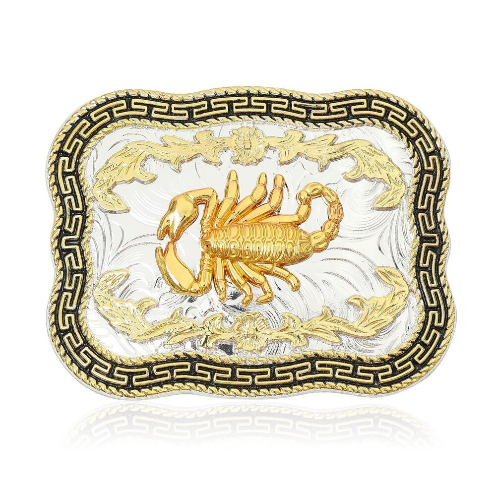 5785 Vintage Belt Buckle Western Cowboy Rodeo Golden Belt Buckles 2#